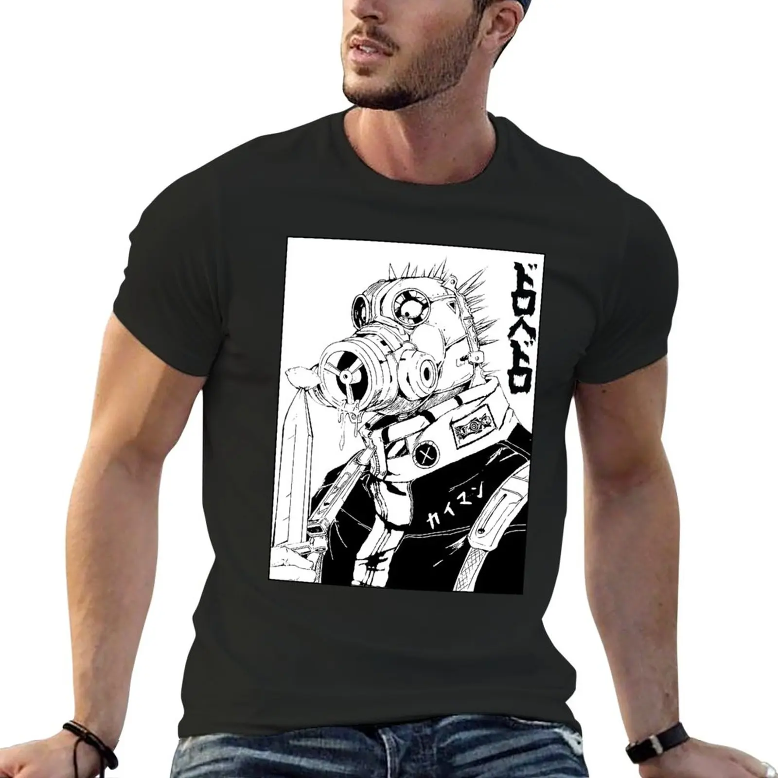 

New dorohedoro, caiman, manga, anime T-Shirt graphics t shirt animal print shirt for boys fruit of the loom mens t shirts