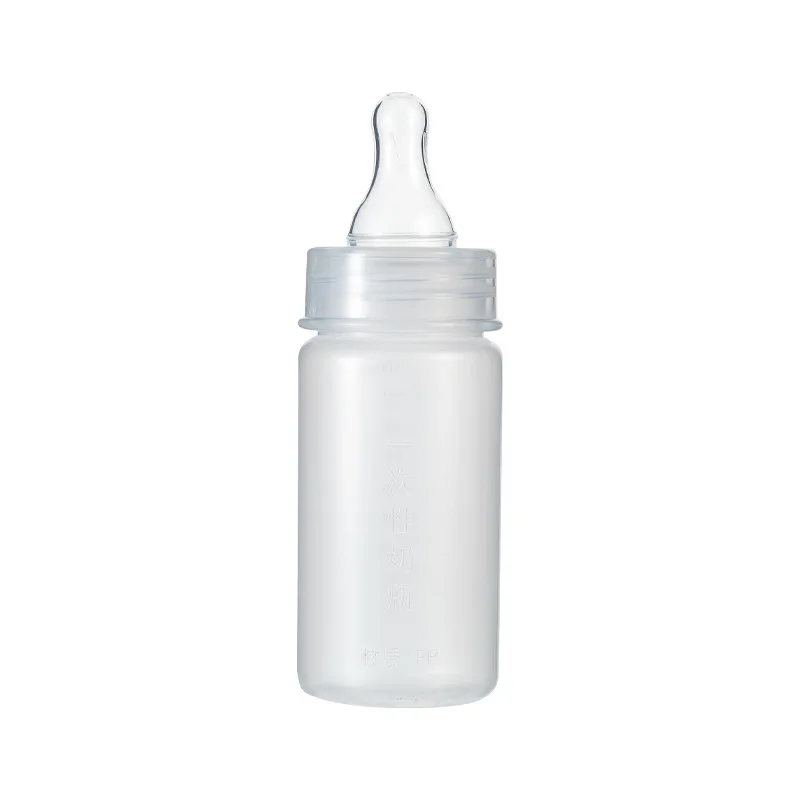 100ml Disposable Feeding Bottle Portable with Scale Independent Bag Disinfection baby health care kit newborn Feeding Bottle