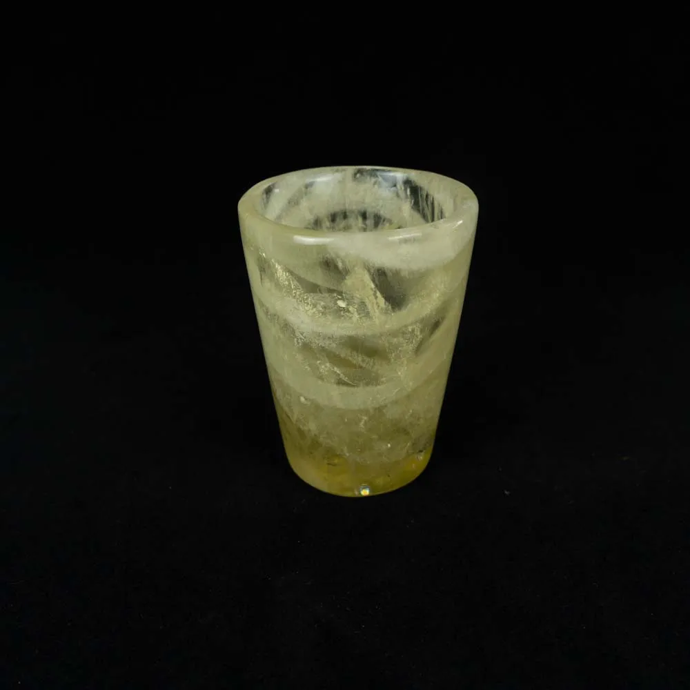

1PC Natural Stone Citrine Crystal Cup Mug Water Cups Reiki Healing Gemstone For Gift Home Decoration Fengshui Ornaments