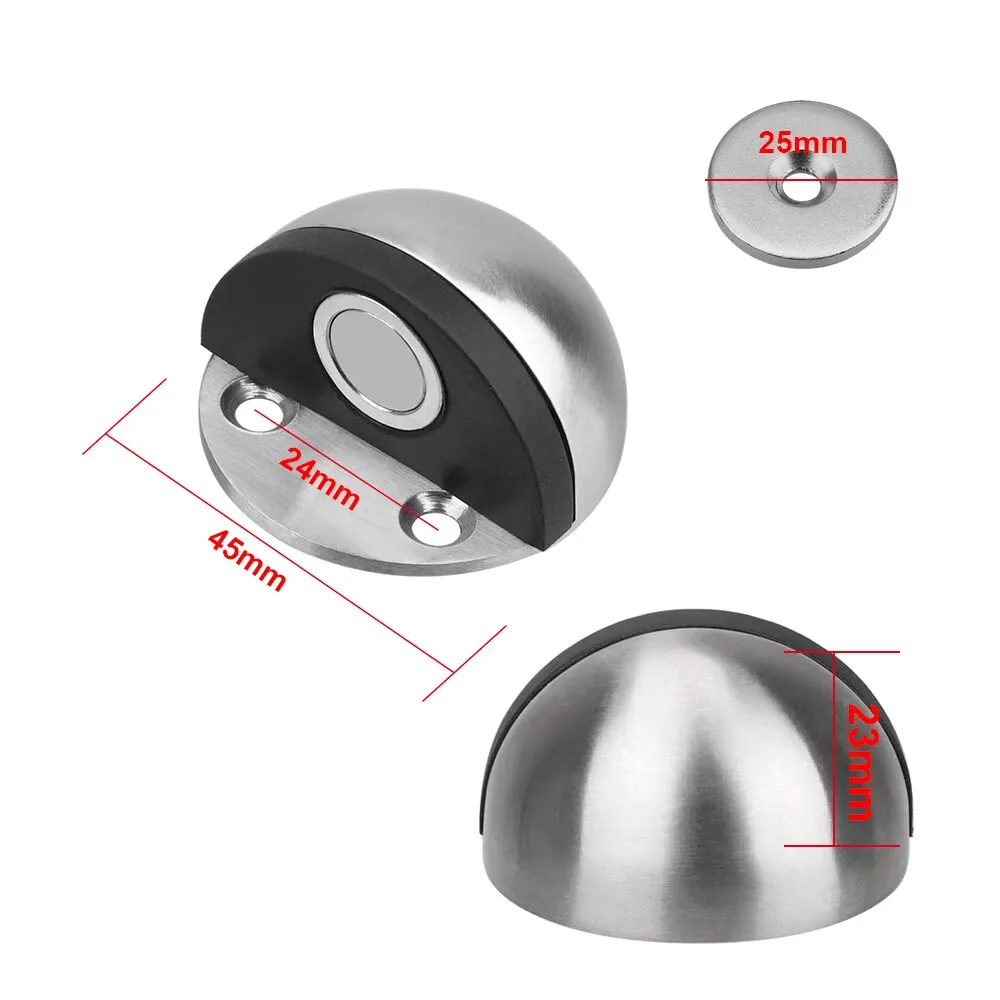 Door Stopper Magnet Door Stops Stainless Steel Door Stopper Doors Holder Home Improvement Hidden Doorstop Furniture Hardware