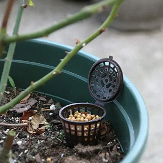 50 Pcs/pack Plants Fertilizer Basket for Flower Pot Osmocote Bonsai Orchid