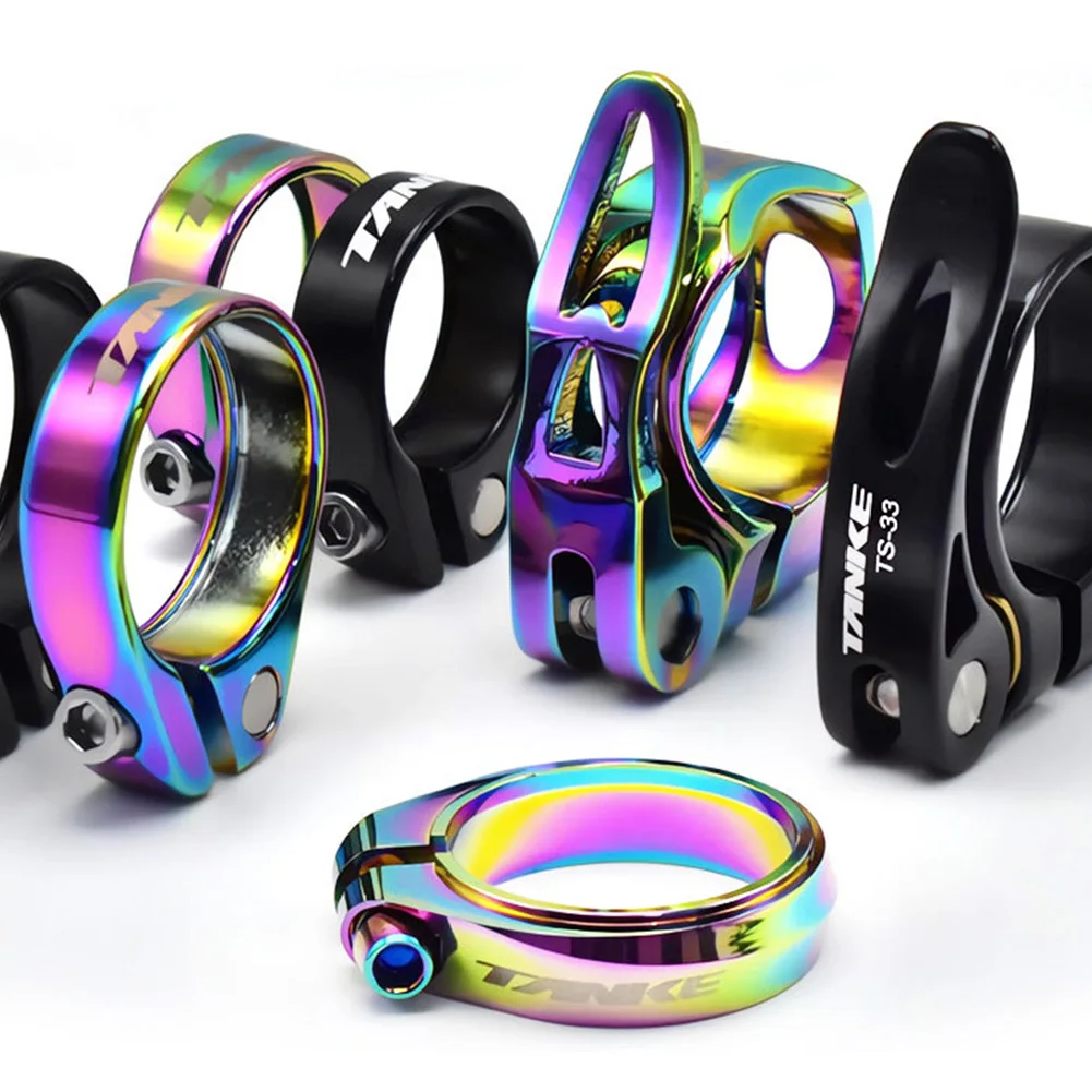 28,6/31,8/34,9mm Fahrrad Sattelstützen Klemmen Mountainbike Sattelstützen Klemme Clips Quick Release Aluminium Legierung Sitzrohr klemme – Detail 5