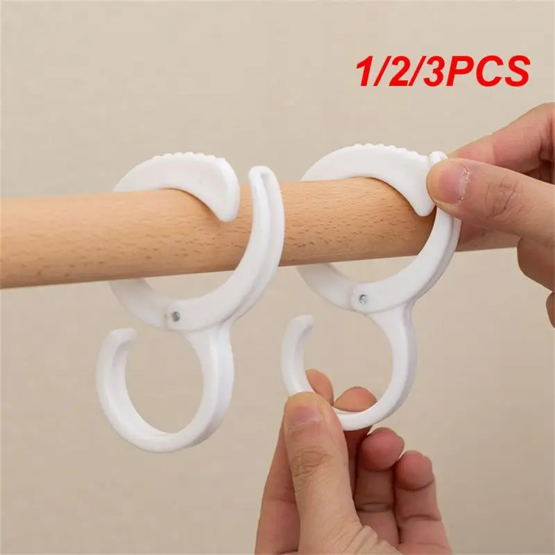 

1/2/3PCS Hook Card Position Hook Home Punch-free Lightweight Portable Wardrobe Closet Kitchen Hook Snap Ring Coat Hat Tie