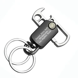 50Pcs Personalized Gift Souvenir For Wedding Birthday Party Custom Fidget Spinner Bottle Opener Keychain Keyring With Belt Clip