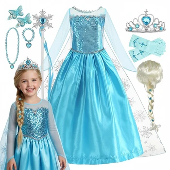 Snow Queen Princess Costume 1