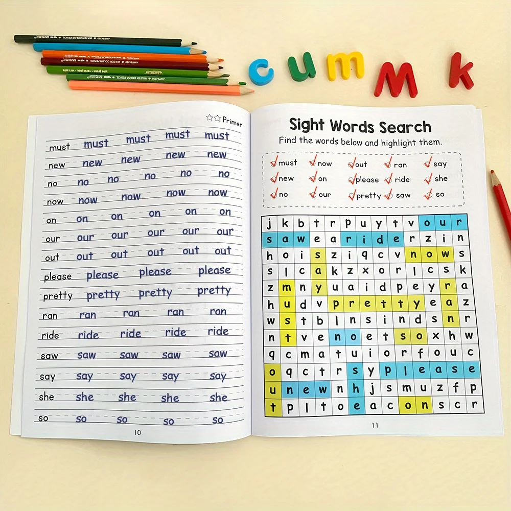 Sight Words Learning Workbook 1