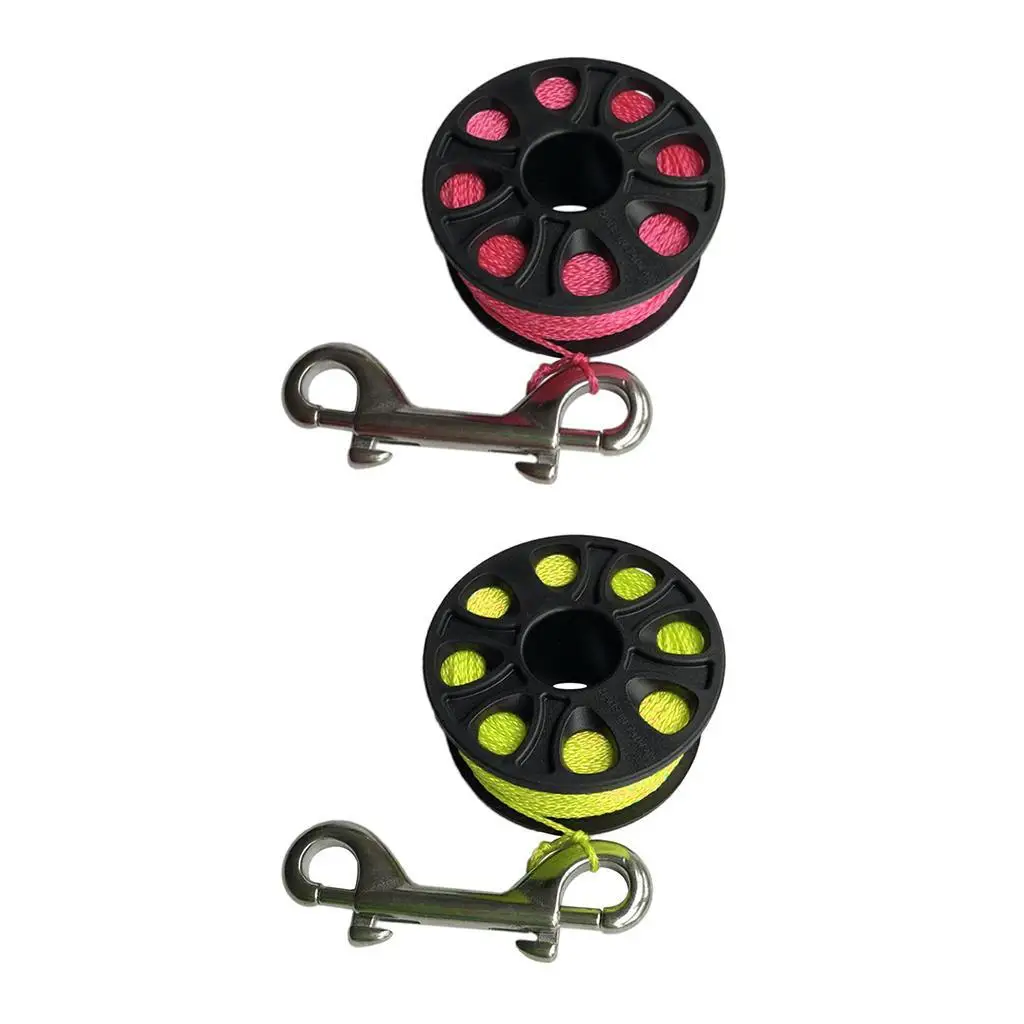 

Dive Line Reel Finger Spool for Scuba Diving Snorkeling Fluorescent Pink
