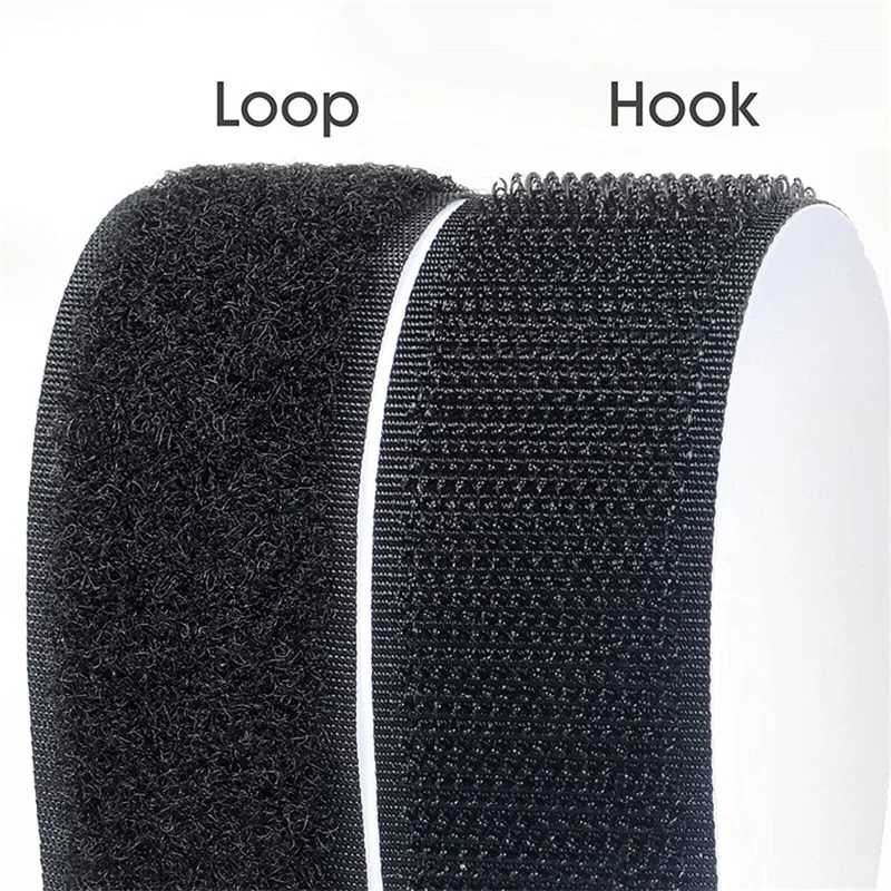 1Meter Strong Self Adhesive Hook and Loop Fastener Tape Nylon Sticker Adhesive Strips Glue Tape DIY Craft Accessories 16-100mm Hook and Loop Fastener Tape