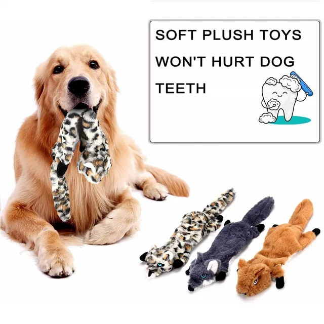 No Stuffing Dog Toys,5 Pack Squeaky Dog Toys,Soft Plush Dog Toys for Small Medium Large Dogs,Anti Demolition Home,Anti Boredom 5