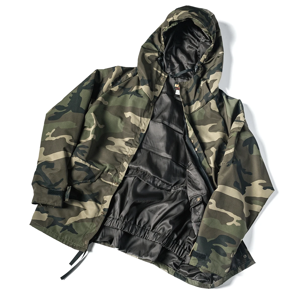 MFH Commando Giacca Tattica Con Cappuccio Smock Uomo Cappotto Flecktarn - Foto 5
