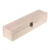 Natural Unfinished Wood Box Jewelery Storage Box Case with Locking Clasp for Gifts Arts Crafts Home Storage Box 4