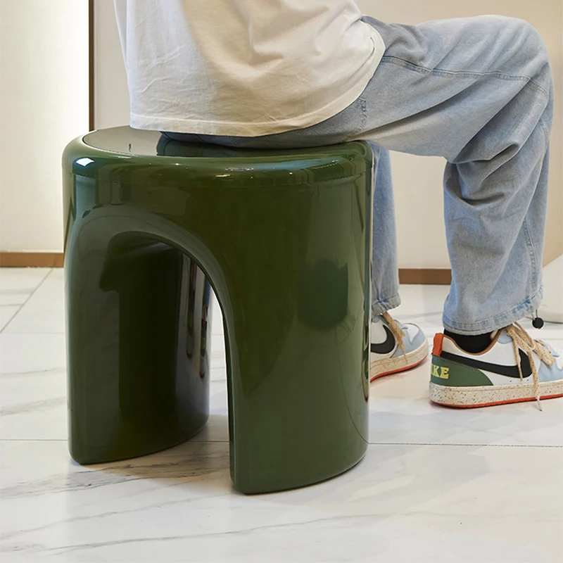 ABS Footstool Detachable Small Stool Sturdy Shoe Bench Trendy Sofa Side Table Compact Foot Rest