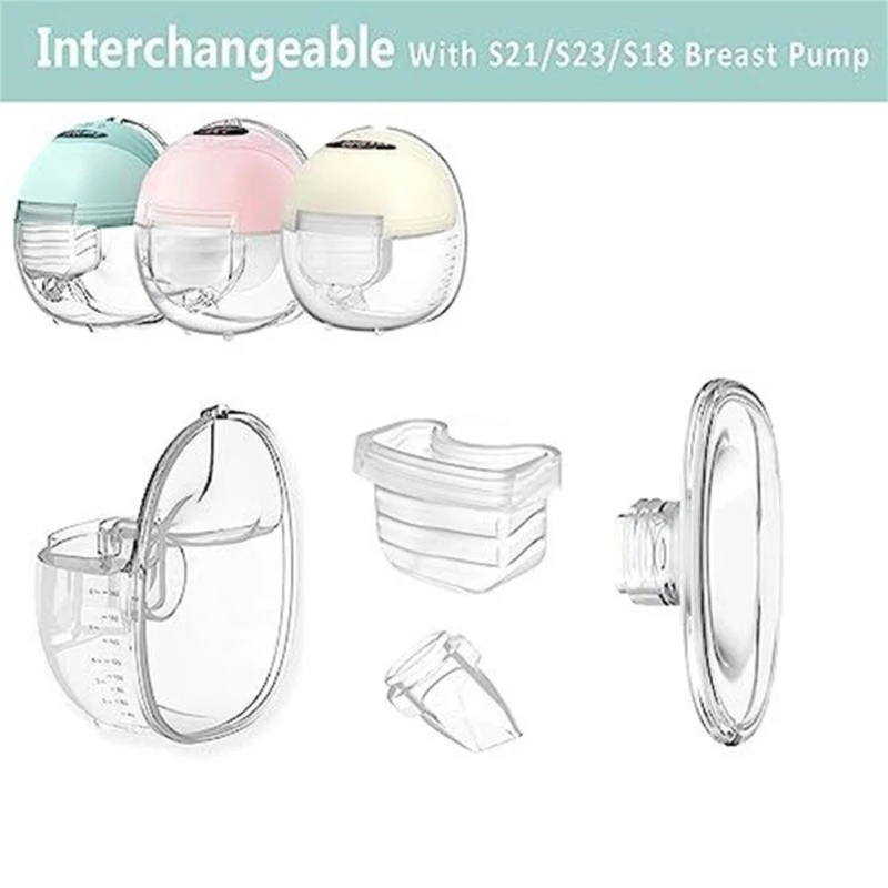 Duck Bill Valves+Silicone Membranes Milk Collector with Flange for S21 S18 Repair 6
