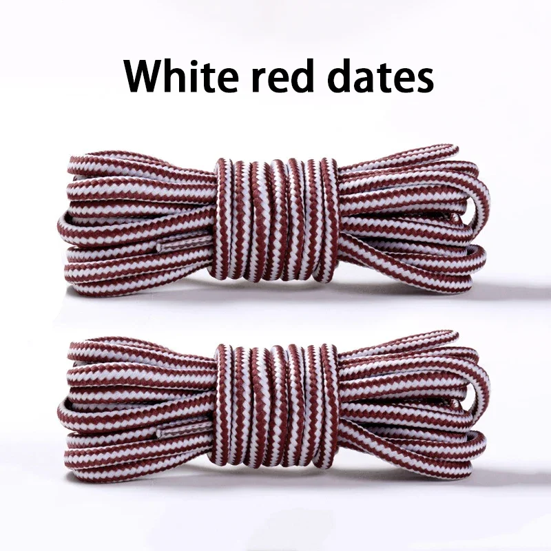 Durable Heavy-Duty Round Boot Laces - 2 Pairs for Hiking, Work, and Outdoor Sports