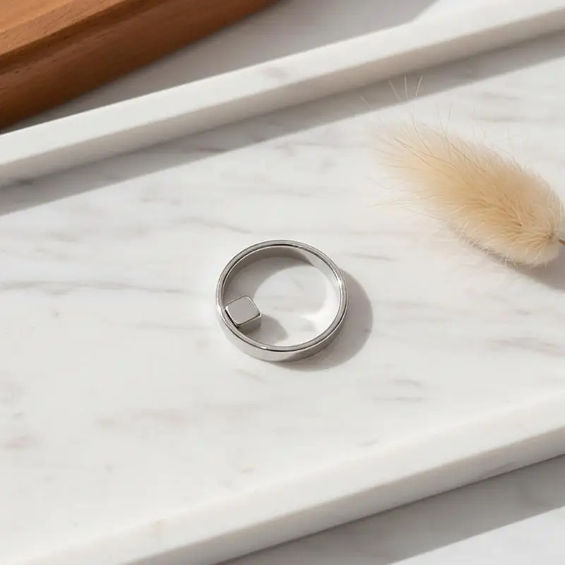 DIY 자석 네일아트 도구 링, 속이 빈 디자인, 캣아이 젤 폴리쉬 마그넷 스틱, 살롱 및 홈 매니큐어용