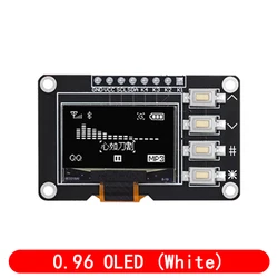 Compact 0.96 OLED Display with 4x4 Keypad and I2C Interface - Dual Color Options (White)