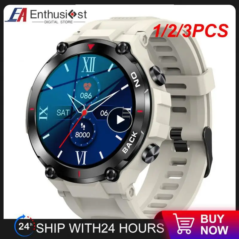 

1/2/3PCS Smart Watch Men 2023 New Outdoor Sports Watches Waterproof Fitness 24-hour Heartrate Blood Oxygen Monitor Smartwatch