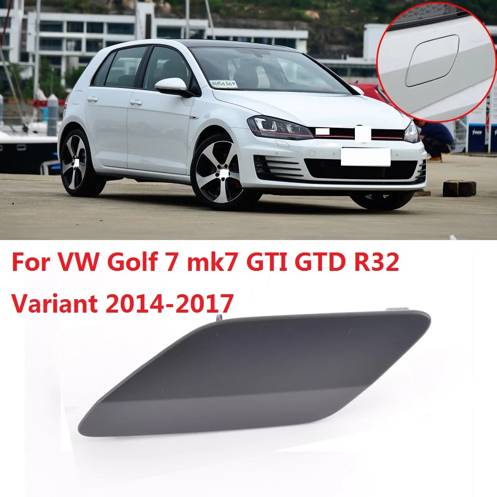 Capqx Front Bumper Headlight Washer Nozzle Cover Headlamp Spray Jet Lid