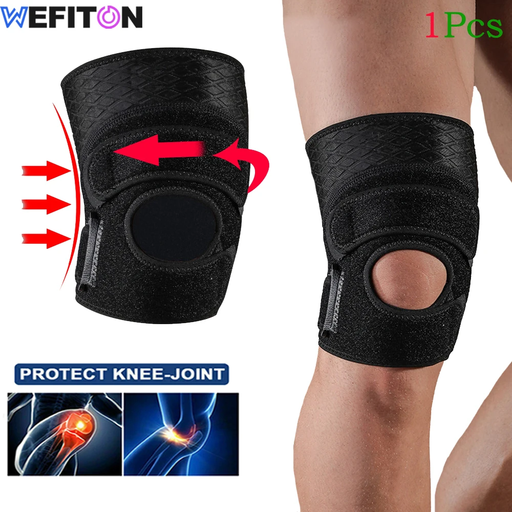 

1Pcs Knee Braces for Knee Pain,Knee Braces Adjustable Compression Sleeve,Knee Braces for knee pain Women Men for Injury Recovery