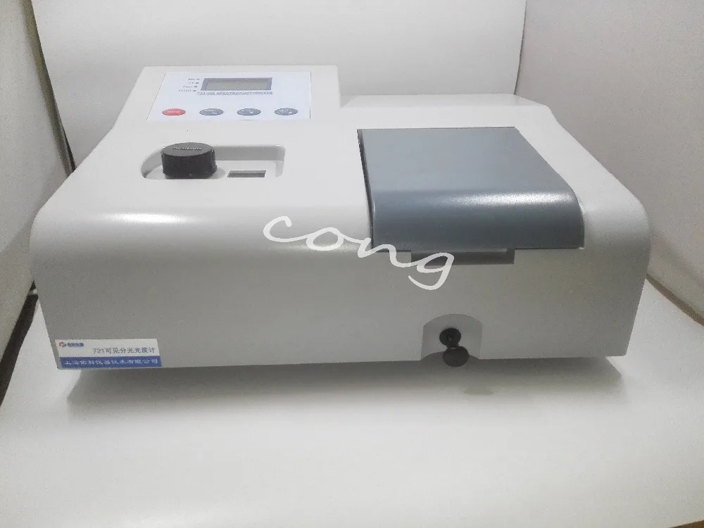 VIS-721 Visible Spectrophotometer 350–1020nm Digital Optical Laboratory Analysis Instrument detail image 2