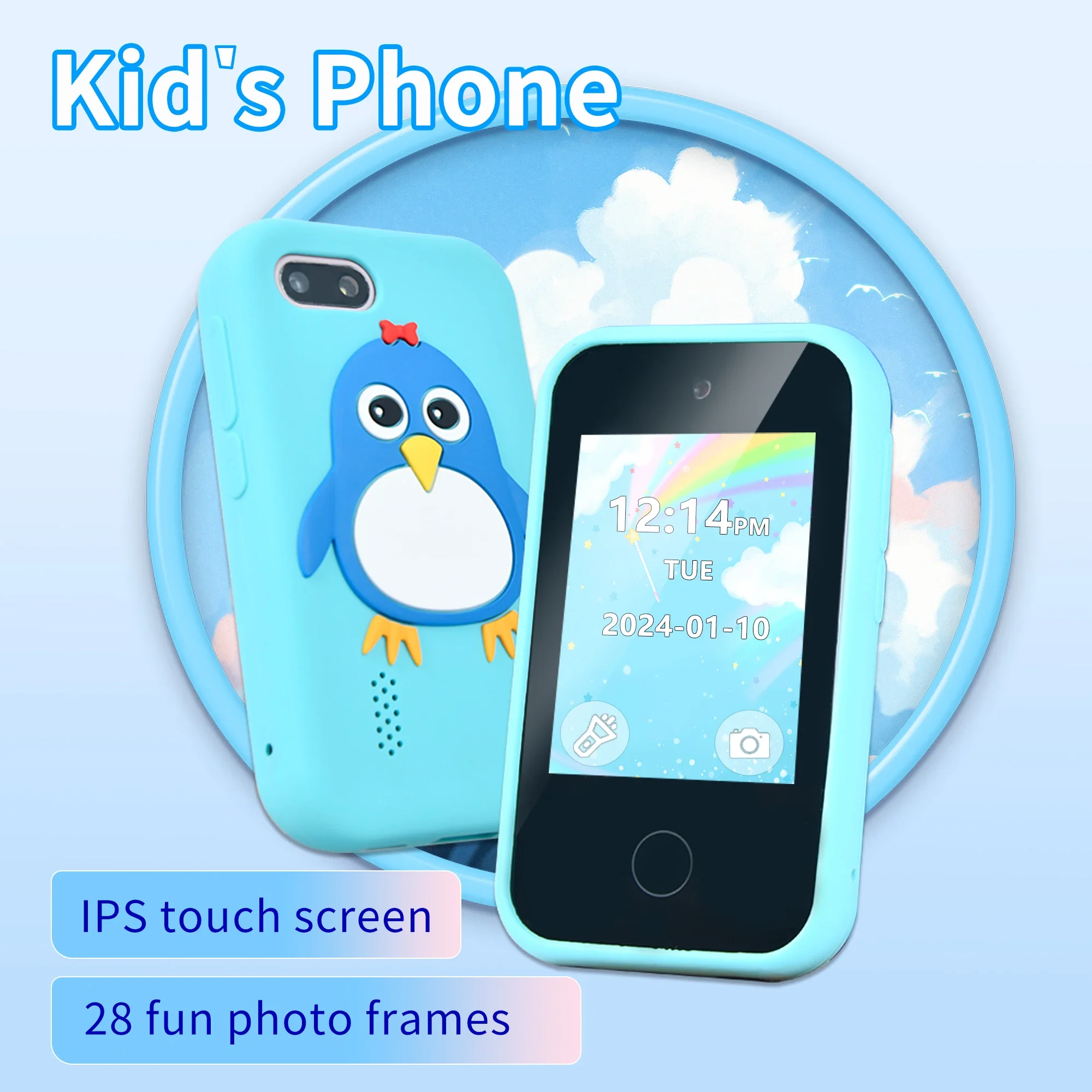 Children Phone Educational Toys MP3 Music Player Games Musical Toy Baby Mobile Selfie Camera Toys for Kids Birthday Gifts