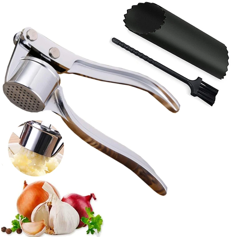 Stainless Steel Garlic Press 1