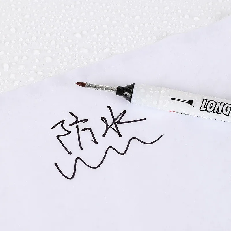 1/3Pcs Double Tip 20mm Deep Hole Long Nib Head Markers for Metal Perforating Pen Bathroom Woodworking Decoration Multi-Purpose marker pens,markers pen,long nib markers