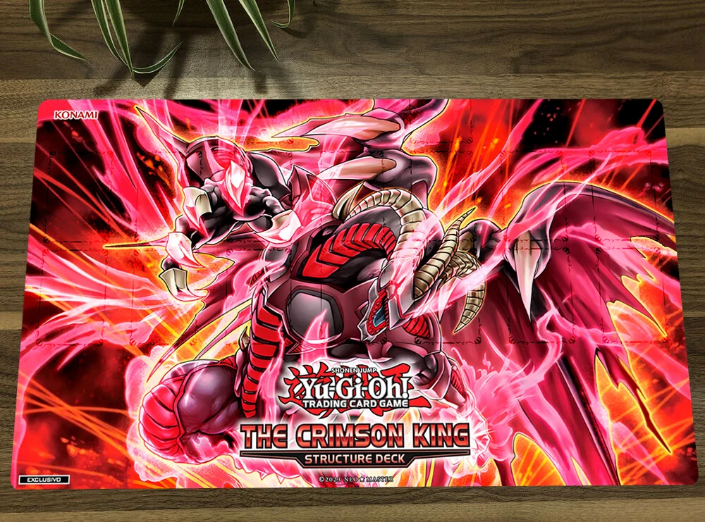 YuGiOh Scarred Red Dragon Archfiend TCG CCG Mat Trading Card Game Mat Table Playmat Desk Gaming Playing Mouse Pad Free Bag