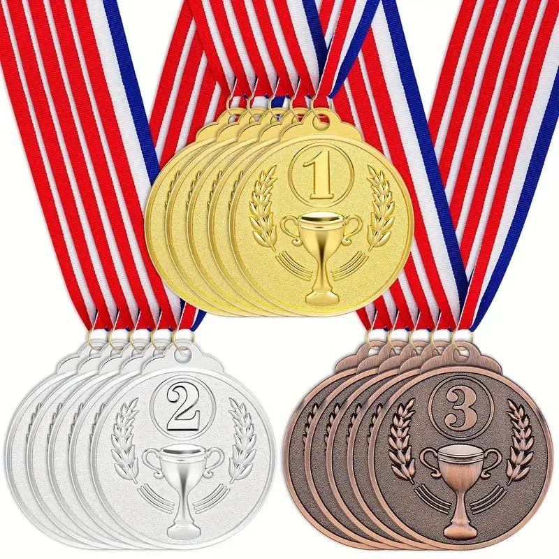 Medals Winners Awards Competition Prizes 15 pcs for Sports Football Basketball award medals