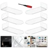 6Pcs Acrylic Shoe Rack Floating Shoe Shelves Clear Sneaker Display Shelf Wall Mounted Holder Shoe Hanger Home Storage ganization 1
