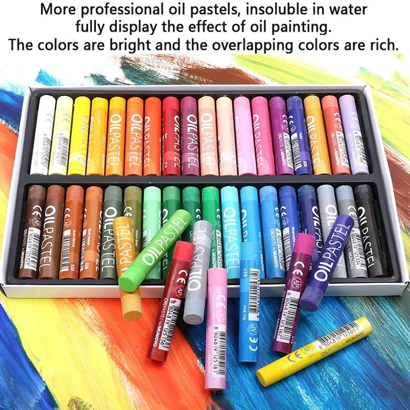 Professional Soft Oil Painting Stick 12/25/48 Color Washable Children's Painting Filling Graffiti Art Supplies