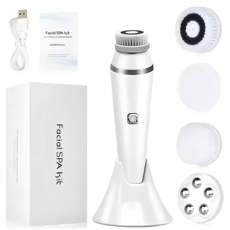 Waterproof IPX7 Deep Clean Facial Exfoliating Massager Brush