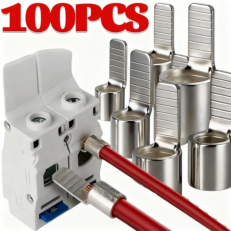 100/10PCSCopperSilverPlatingTerminalCircuitBreakerPlugPin-ShapedCableWireLugInsertCrimpTerminalC45AirSwitchLug-AliExpress13