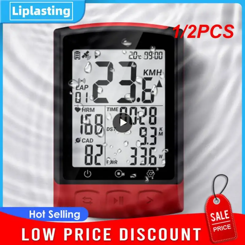

1/2PCS BC107 Bike Computer GPS Wireless Odometer Speedometer 2.4inch Bluetooth5.0 ANT+ Waterproof GPS+BDS
