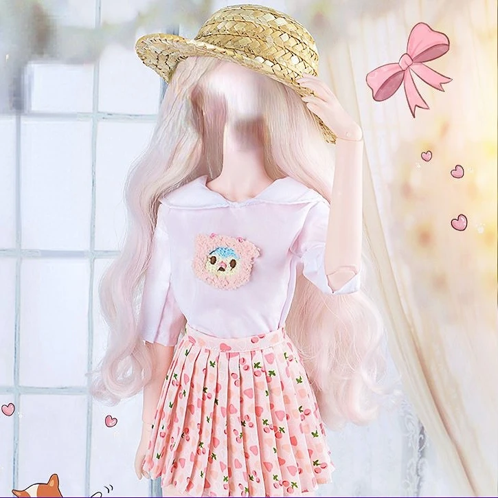 60cm BJD Doll's Clothes Skirts 1/3 bjd Wakatide's Winter Leather Suit fullset cloth for 60cm BJD Doll