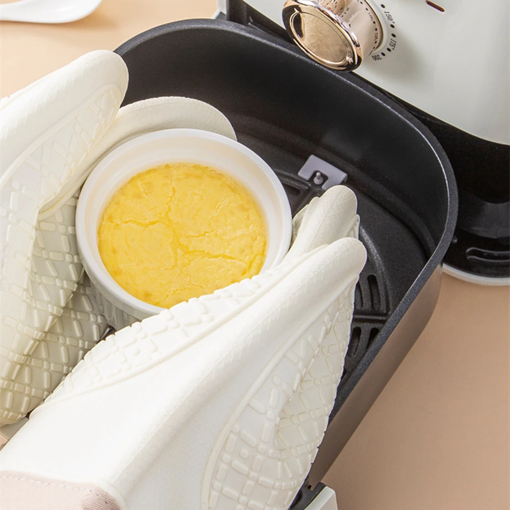 Heat Resistant Silicone Gloves for Microwave Oven Baking Kitchen Anti-scald Anti-slip BBQ Heat Insulation