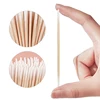 Disposable Ultra-small Double-end Wood Cotton  Swab 100pcs Lint Free Micro Brushes Eyelash Extension Glue Removing Tools 4