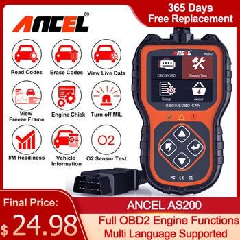 ANCEL AS200 OBD2 Scanner Code Reader