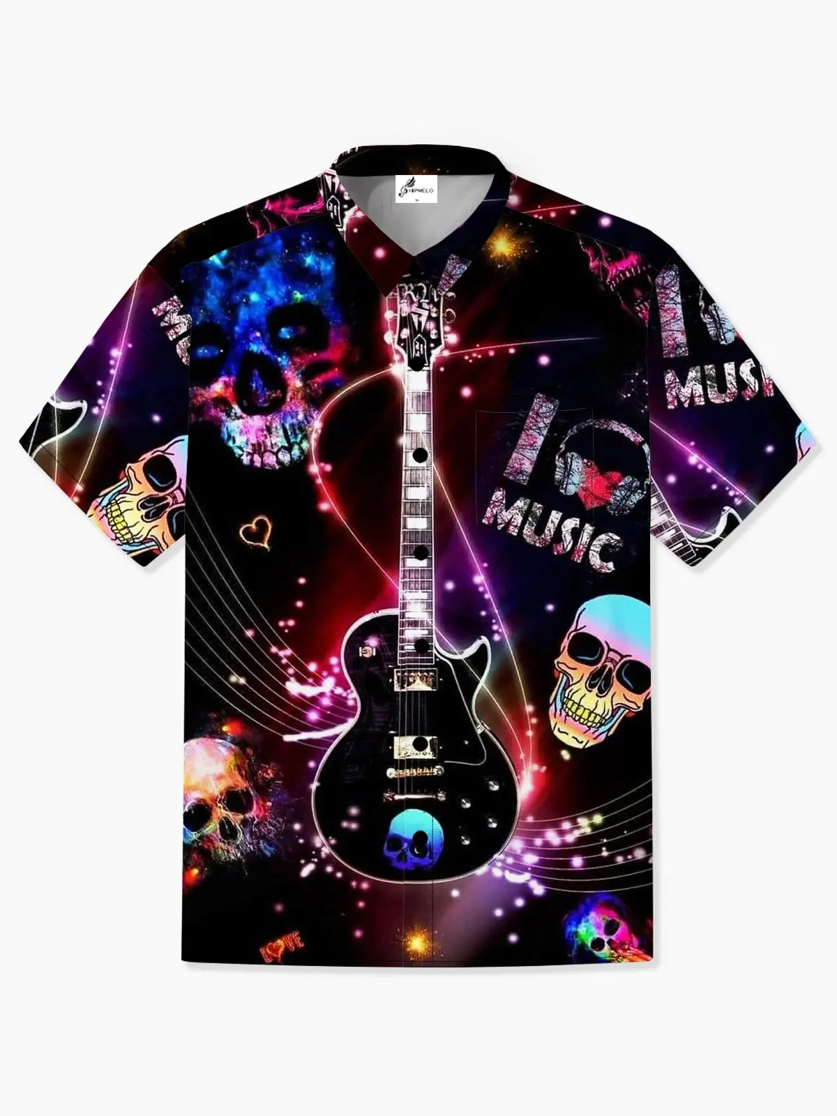 thumbnail image 1 of Camisa de calavera para hombre, camisa con estampado 3D de roca, de secado rápido, camisetas de manga corta, ropa informal de verano para hombre, camisas de moda callejera para niños, 1 of 4
