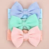 3PCS Baby Headbands Elastic Soft Newborn Hair Bows Headbands for Baby Girl Children Turban Infant Headband Hair Accessories 4
