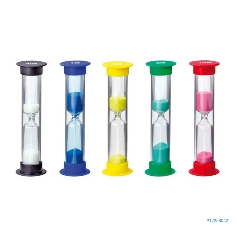 Sand Meter 30 Seconds/1 Minute/2 Minutes/3 Minutes/5 Minutes/10 Minutes Plastic Sand Timer Small Clock Hourglass Clocks 2