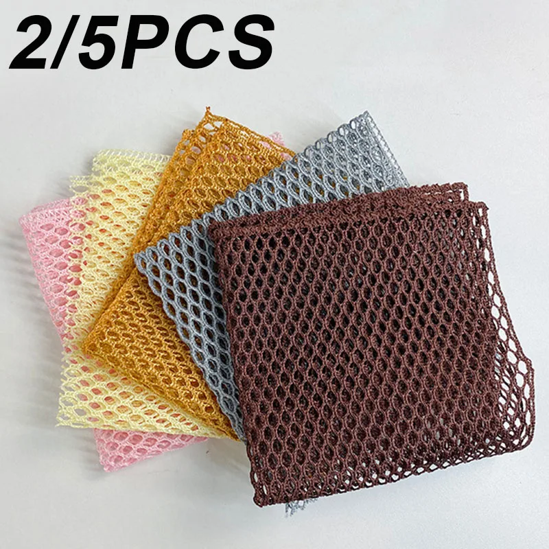 

Mesh Cleaning Cloths Kitchen Sink Faucet Tea Stain Rag Reusable Microwave Gas Stove Scouring Pad Dishwashing Cleaning Towels