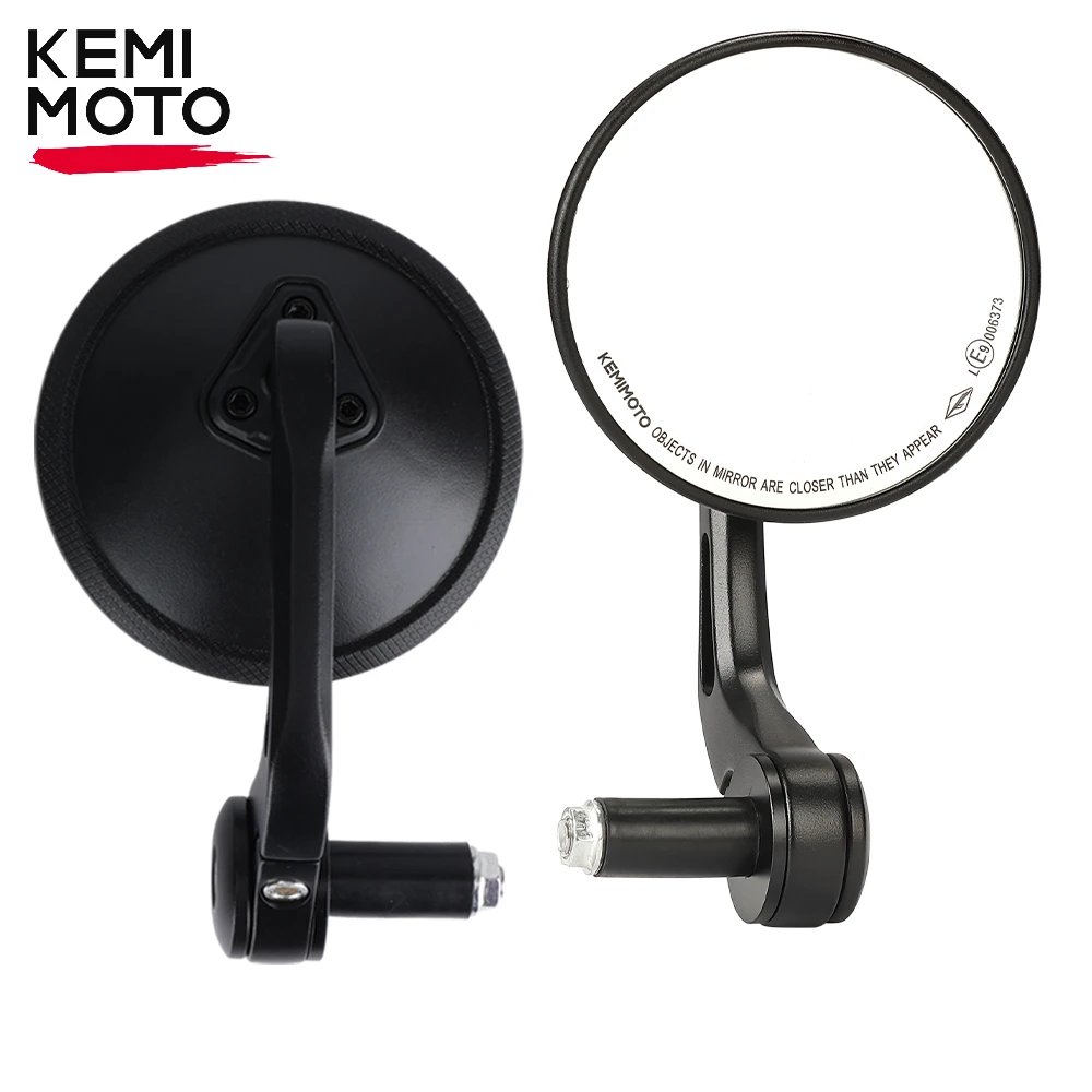 

Motorcycle Bar End Mirrors M6 M8 360 Degrees Ball-Type Adjustment Handlebar Mirrors for Sportster Softail Dyna Road King Mirror