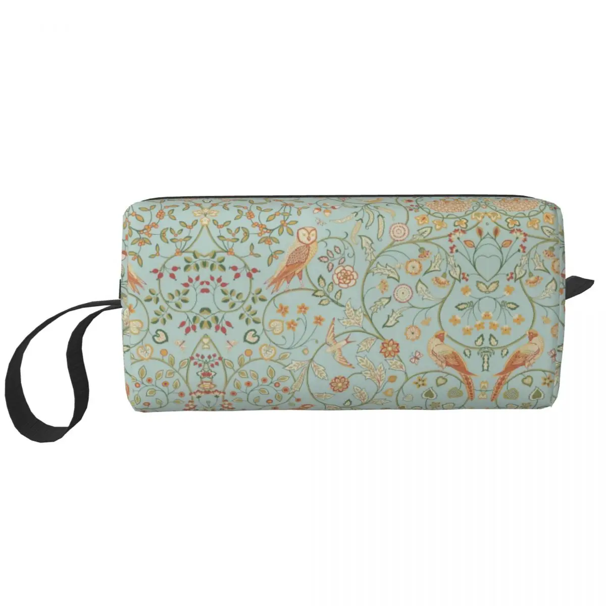 

Custom Newill By William Morris Toiletry Bag Women Floral Plants Makeup Cosmetic Organizer Ladies Beauty Storage Dopp Kit Case