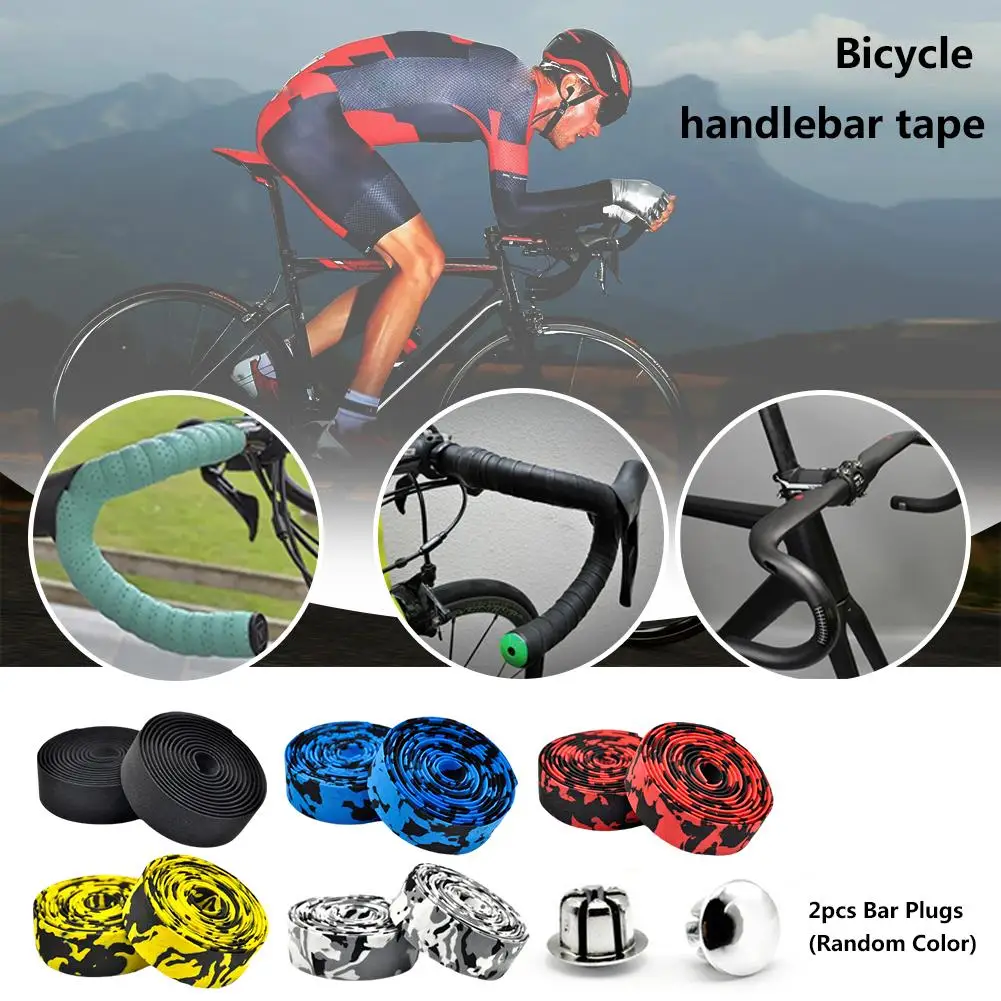 Road Bicycle Handlebar Tape Non-slip PU EVA Bike Handlebar Strap Racing Bike Drop Bar Tape Road Cycling Accessories bike handlebar tape,bicycle handlebar strap
