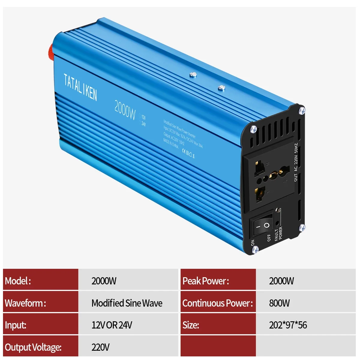Conversor AC para adaptador de carro, inversores