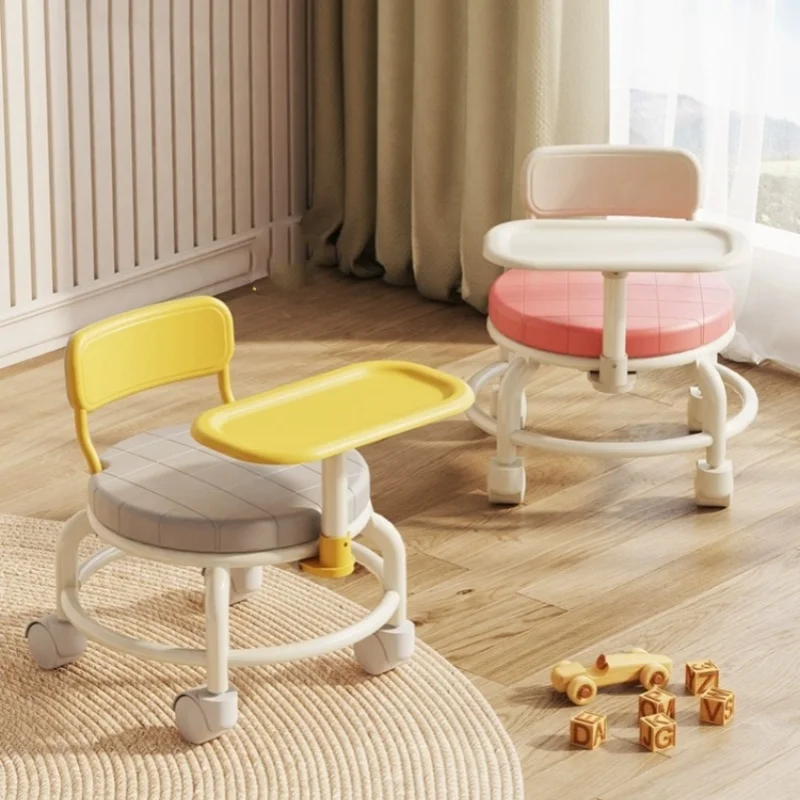 Children growth chair with roller skating fun occurrence called chair multifunctional baby dining table household small