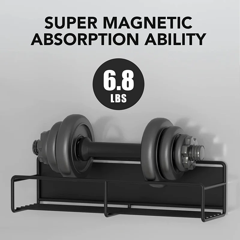 Magnetic Kitchen Storage Rack Waterproof Refrigerator Magnetic Organizer Rustproof Spice Shelf No Drilling Kitchen Accessories 4