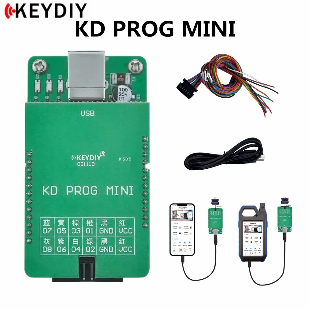 

Оригинальная мини-приборная панель KEYDIY KD PROG для чтения данных, поддержка V W MQB, функция программирования, работа с фотоэлементами и фотоэлементами