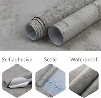 วอลเปเปอร์ติดผนังคอนกรีตสีเทา – ฟิล์มกาวในตัวกันน้ำสำหรับตู้ เคาน์เตอร์ ผนัง – คอนต้าแบบถอดได้แบบมีพื้นผิว 2